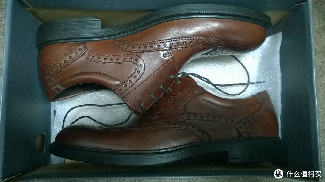 ecco 爱步 Atlanta Wing Tip Oxford 男款正装系带皮鞋