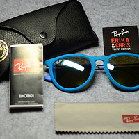 Ray-Ban 雷朋 Erika RB4171 天蓝植绒框 太阳镜 — 霸气mix呆萌