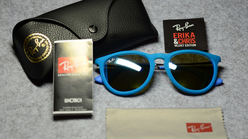 Ray-Ban 雷朋 Erika RB4171 天蓝植绒框 太阳镜 — 霸气mix呆萌