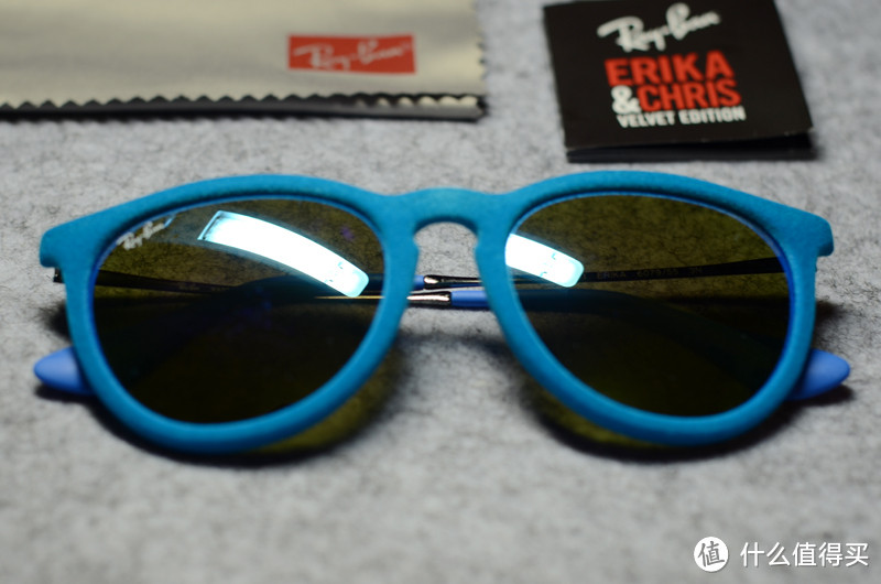 Ray-Ban 雷朋 Erika RB4171 天蓝植绒框 太阳镜 — 霸气mix呆萌