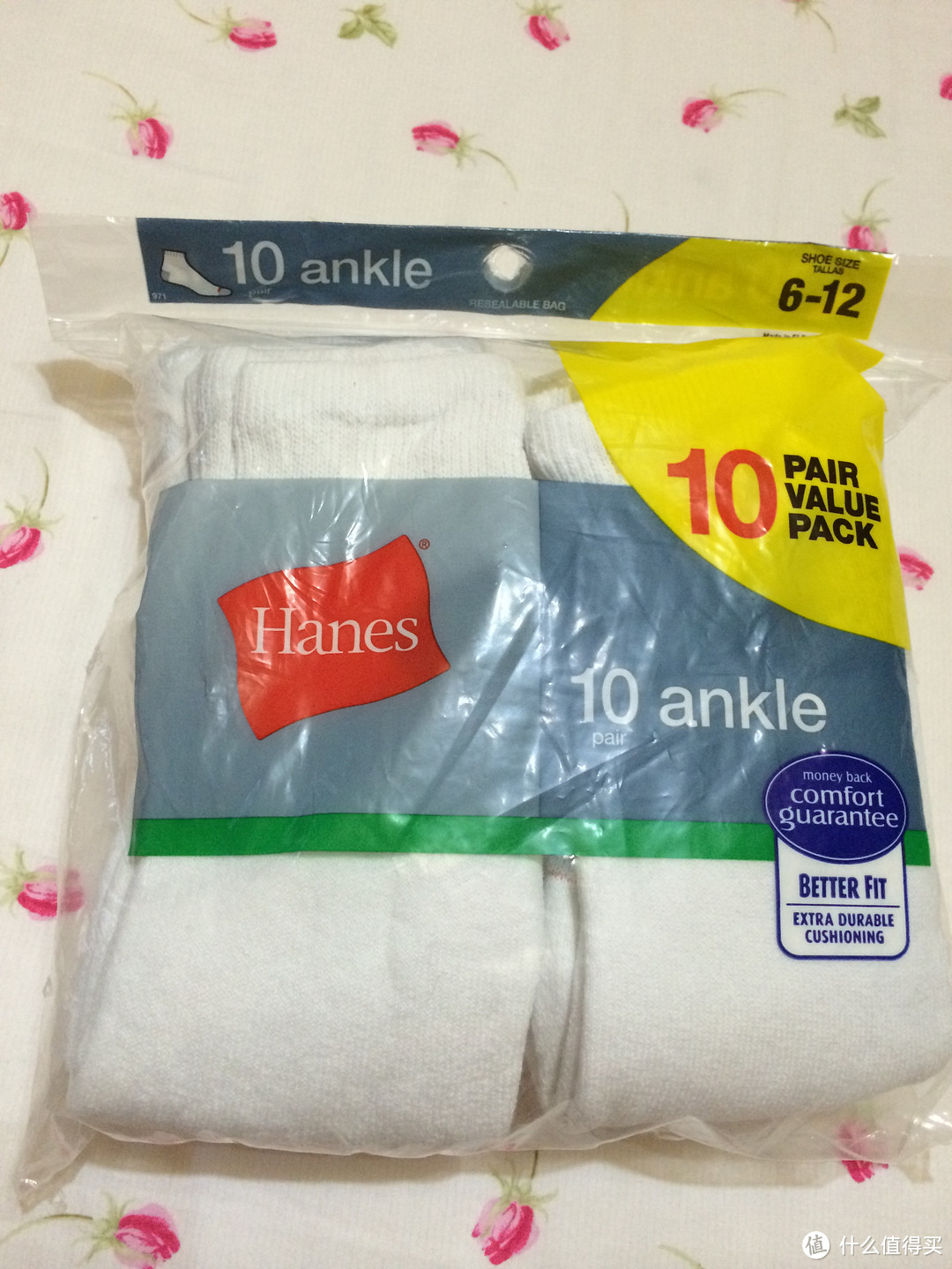 HANES 恒适 Crew Socks 男士运动长袜 — 撸资本主义的羊毛不放松