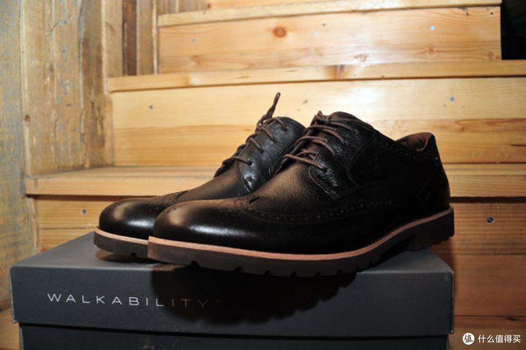 Rockport 乐步 Ledge Hill Wing Tip 男款雕花皮鞋