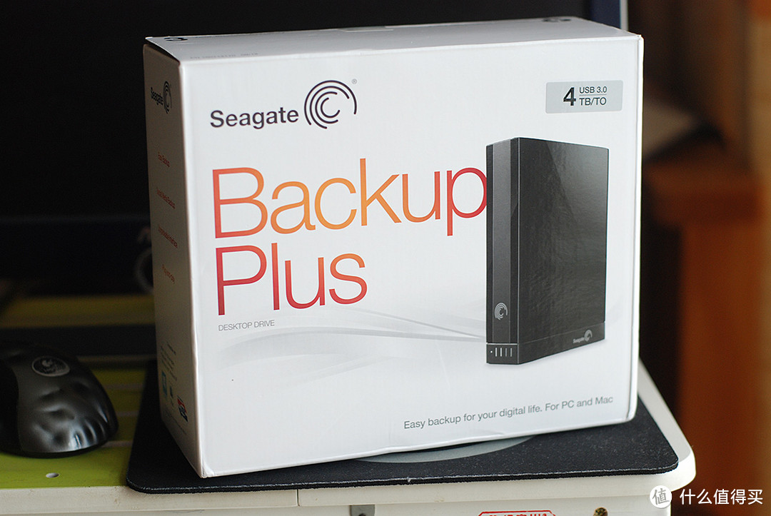 黑的越深爱越深：Seagate 希捷 Backup Plus 新睿品 4T USB3.0 移动硬盘