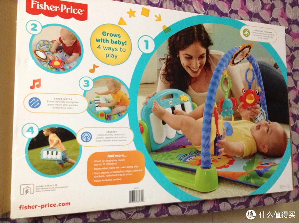 给娃儿的第一个儿童节礼物：新版 Fisher Price 费雪 欢乐成长之脚踏钢琴健身器