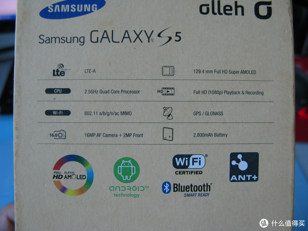 韩版土豪金 SAMSUNG 三星 Galaxy S5 SM-G900K 4G智能手机