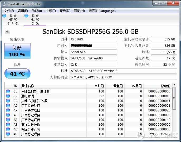 跑分软件挺耗写入量的