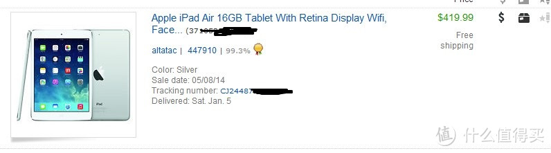 不屈的折腾！ebay直邮 无税到手的 iPad Air