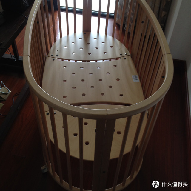 德淘 stokke sleepi 原木婴儿床