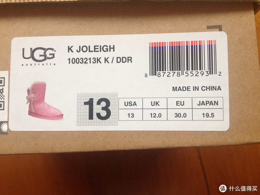 UGG Kids Joleigh 女童雪地靴 — 雪地小公主