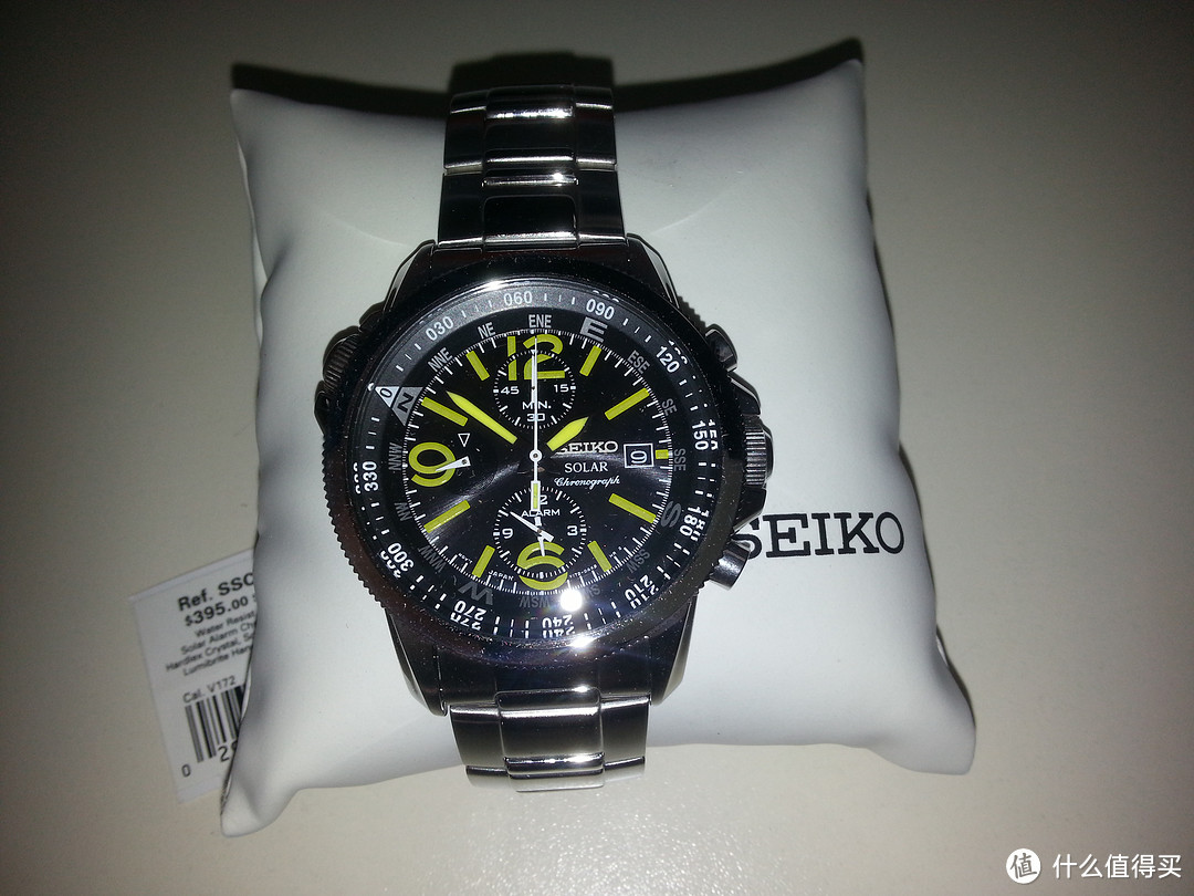 SEIKO 精工 SSC093 男款太阳能腕表