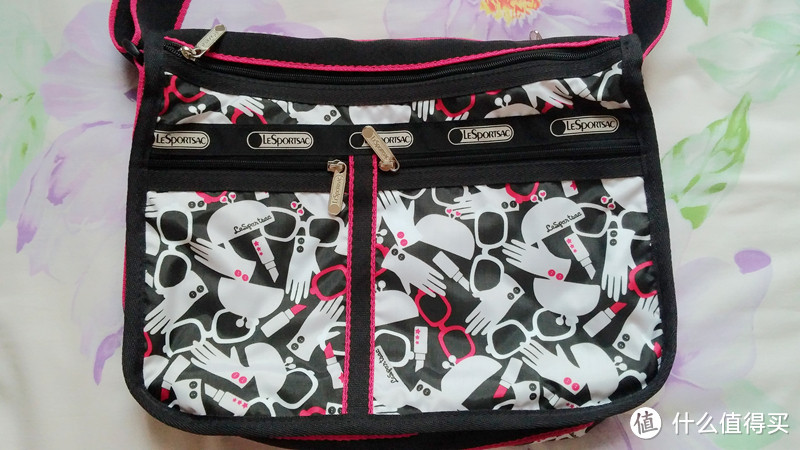 LeSportsac 乐播诗 Medium Travel Tote 中号旅行包+ Deluxe Everday Bag Let's Rock Print 妈咪包