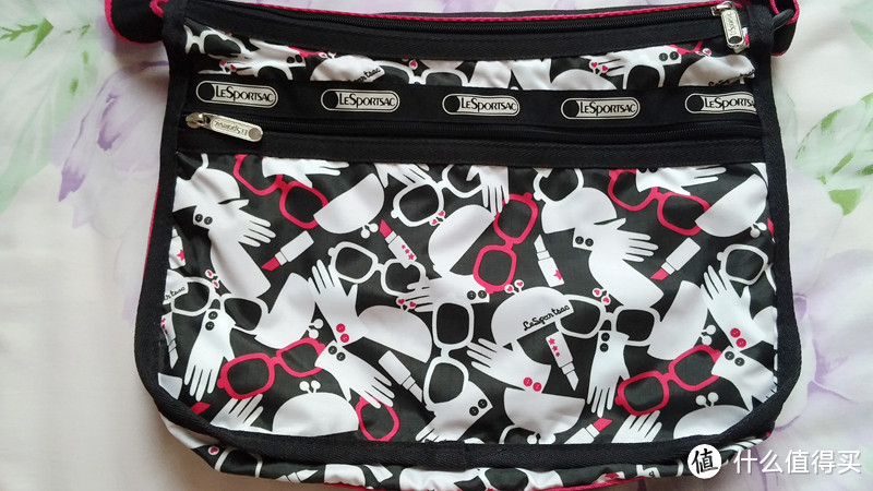 LeSportsac 乐播诗 Medium Travel Tote 中号旅行包+ Deluxe Everday Bag Let's Rock Print 妈咪包