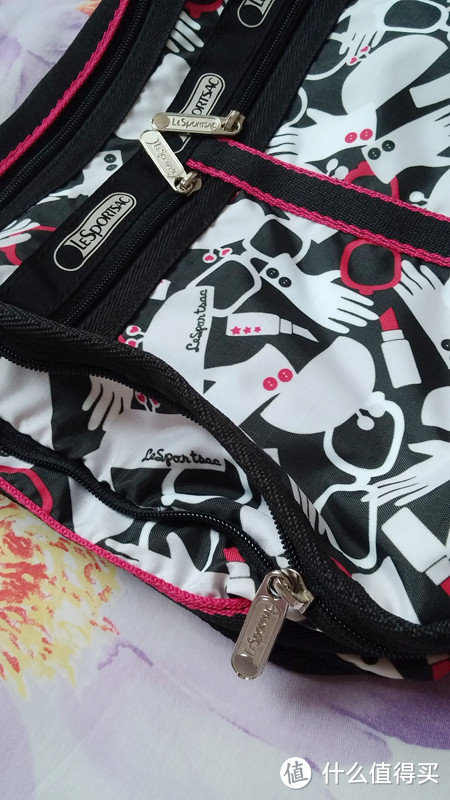 LeSportsac 乐播诗 Medium Travel Tote 中号旅行包+ Deluxe Everday Bag Let's Rock Print 妈咪包