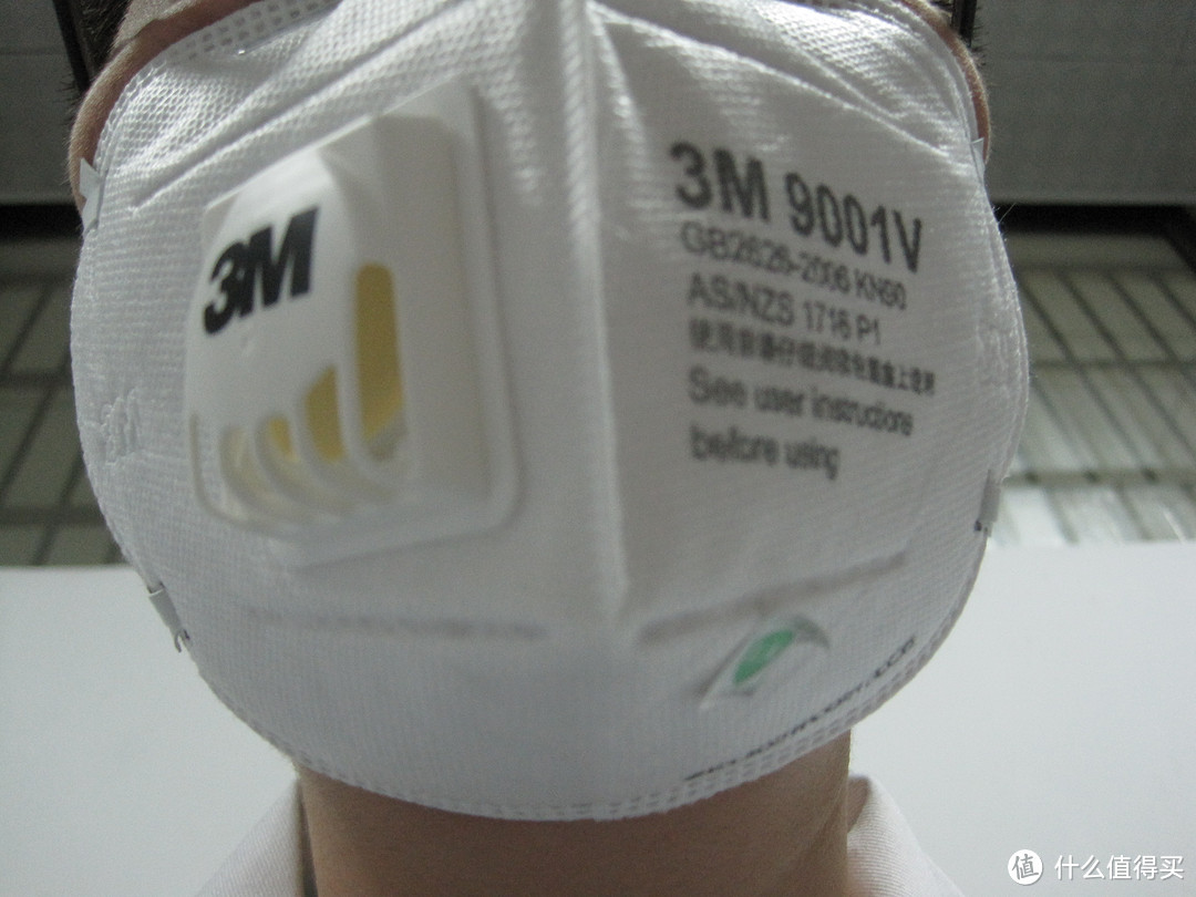 人肉测试机：妹子真实体验 3M 9001V 折叠式带阀防颗粒物口罩