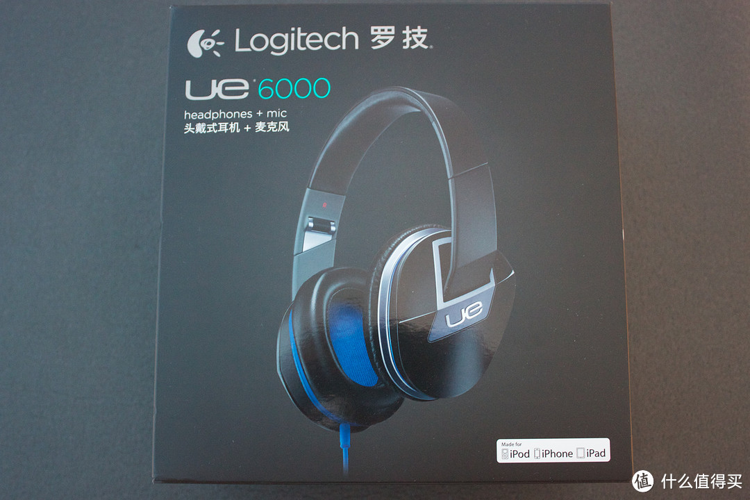 京东神券入手 Logitech 罗技 UE6000 超强低音可折叠头戴式耳机