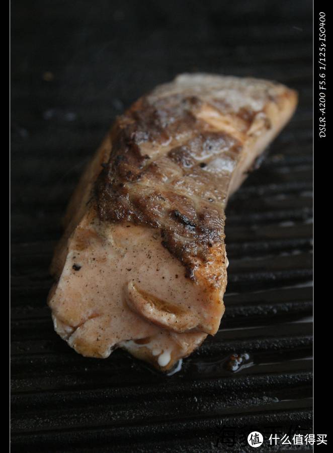 深夜食堂：煎三文鱼 配牡蛎培根沙拉 — 伪分子料理