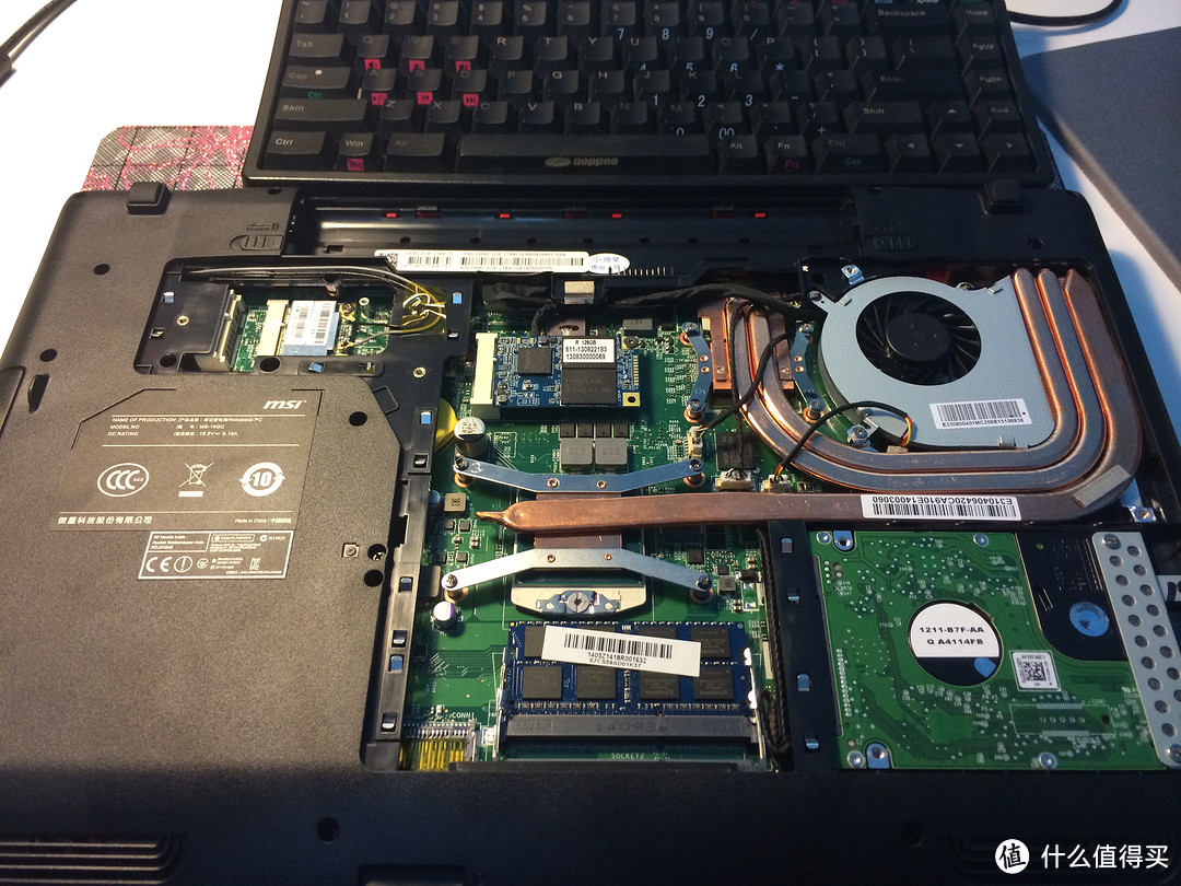 聊一聊 MSI 微星 GE60 2OE-218XCN 15.6英寸游戏本，加装SSD