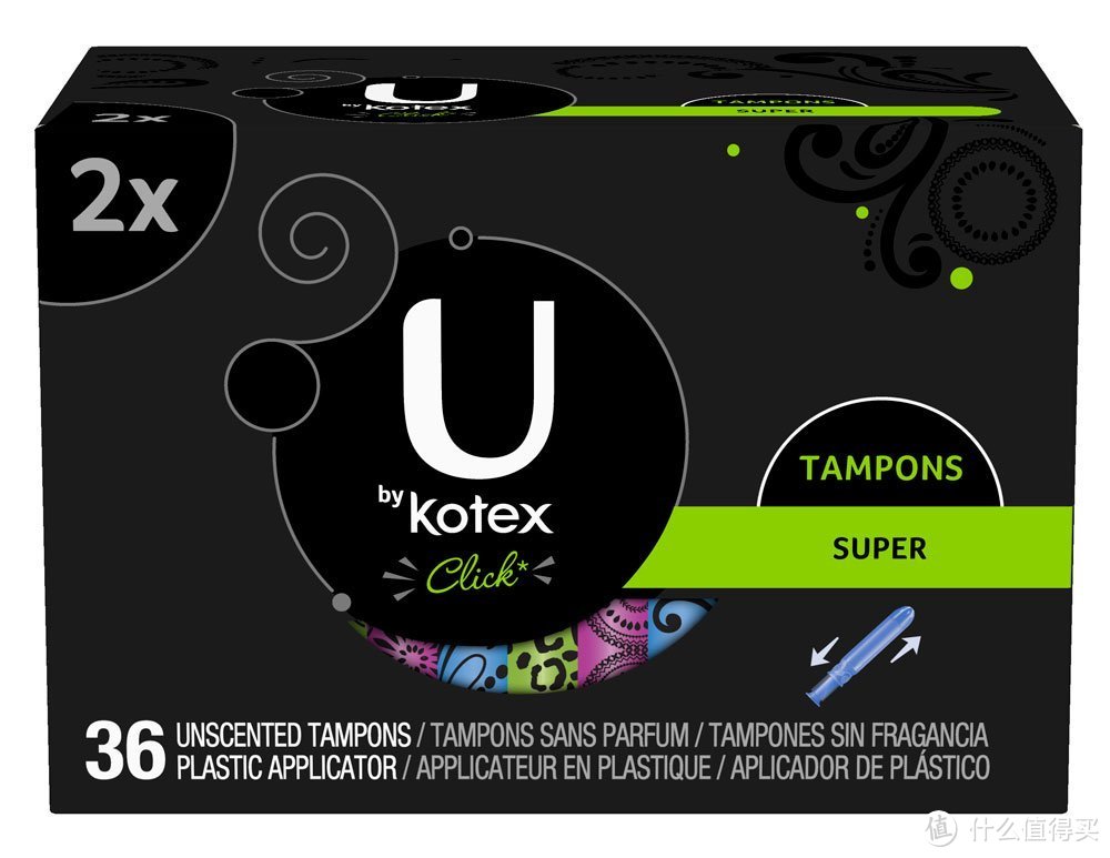 解放女性：Kotex 高洁丝 导管式卫生棉条，附使用步骤及注意事项