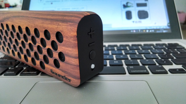 京东神券入手sounder 声德 原木造型 无线蓝牙音箱