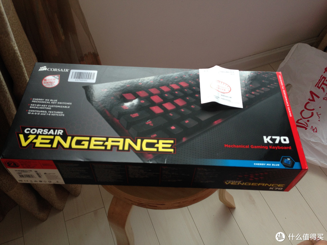 真的不是为了游戏！CORSAIR 海盗船 Vengeance系列 K70 机械游戏键盘 青轴