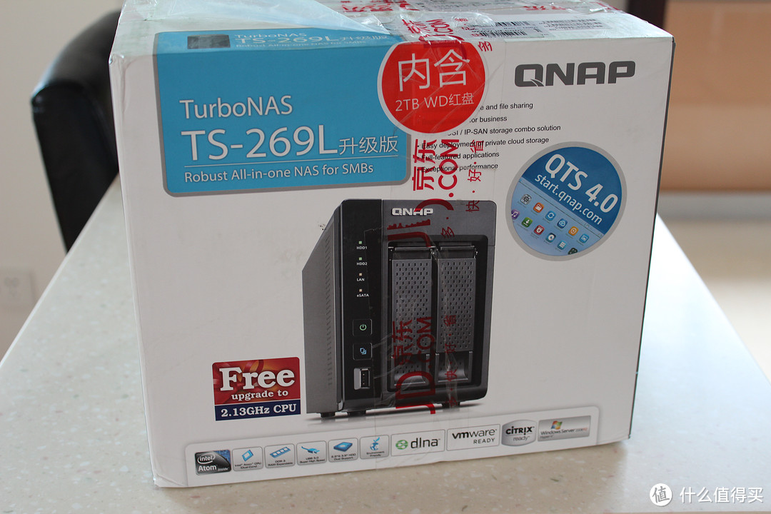 intel核心高性能双盘位NAS：QNAP 威联通 TS-269L 升级版