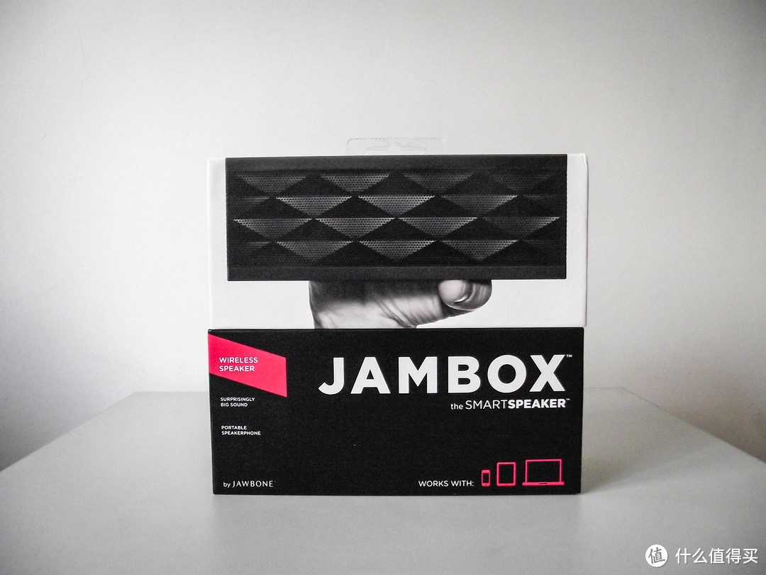 Jawbone JAMBOX 蓝牙无线便携音箱，简单对比 声德 蜂巢2