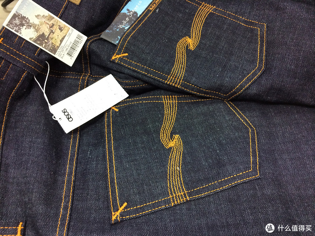 ASOS购入 Nudie Thin Finn Org Dry Twill 意大利产 男款斜纹紧身牛仔裤