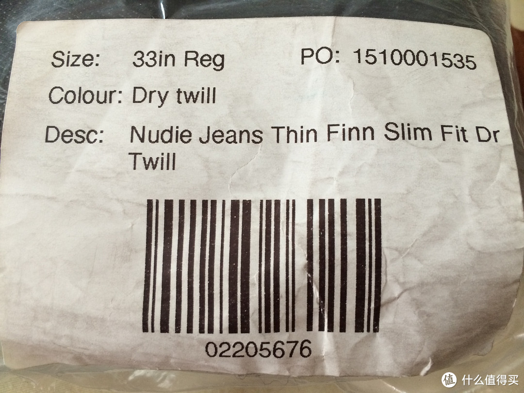 ASOS购入 Nudie Thin Finn Org Dry Twill 意大利产 男款斜纹紧身牛仔裤