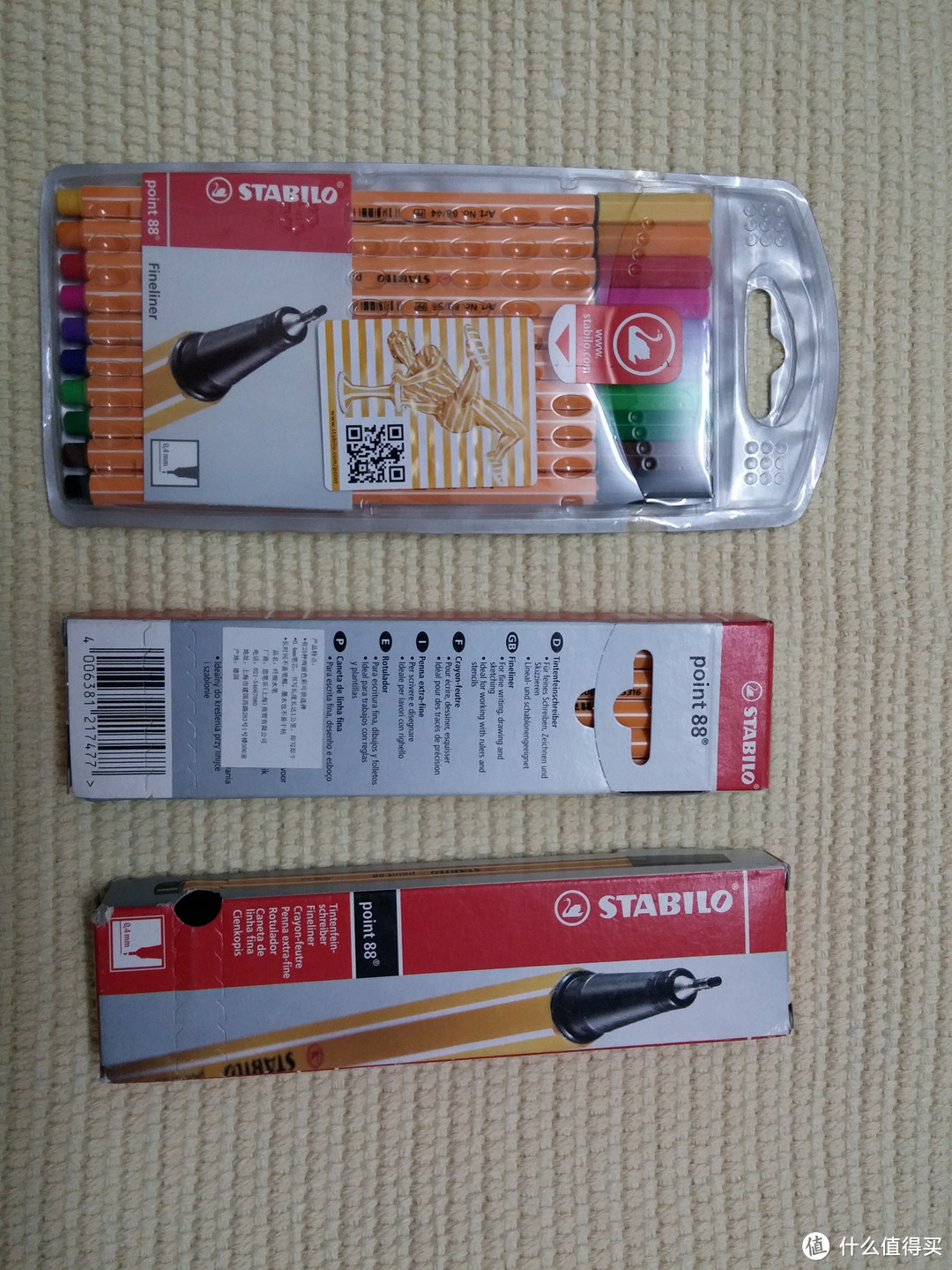 一个悲伤的晒物:STABILO 思笔乐 乐点88/46 黑色纤维笔