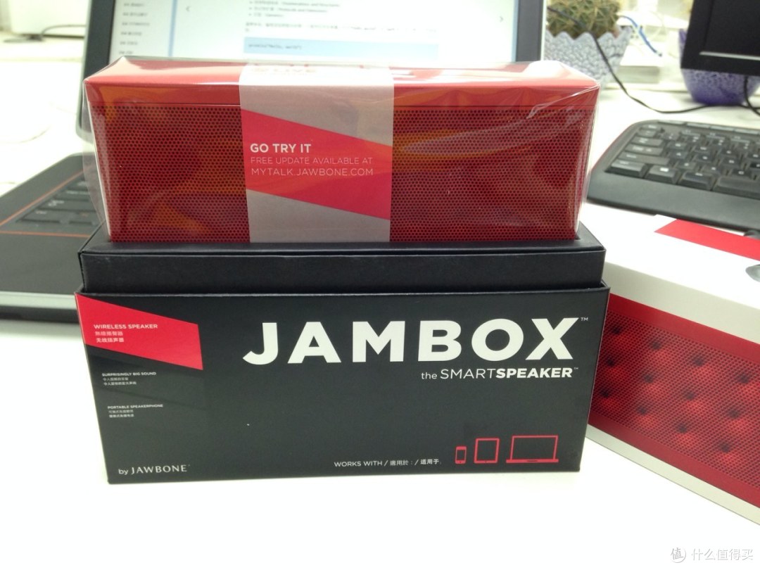 Jawbone 卓棒 JAMBOX 蓝牙无线便携音箱 红色
