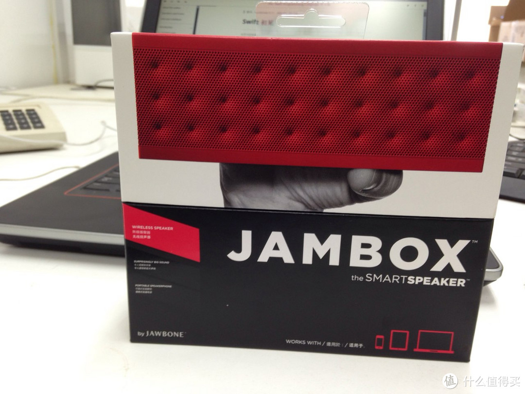 Jawbone 卓棒 JAMBOX 蓝牙无线便携音箱 红色