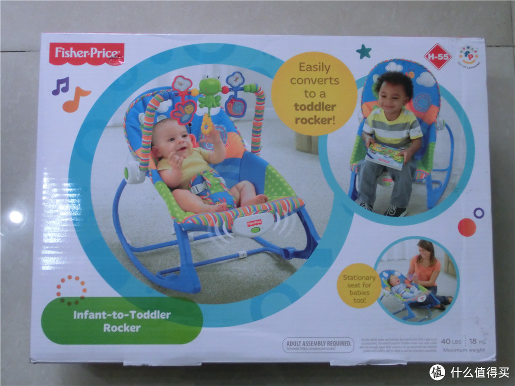 解放双手系列：Fisher Price 费雪 动物互动健身器 W9840、安抚互动多功能轻便摇椅 X7033