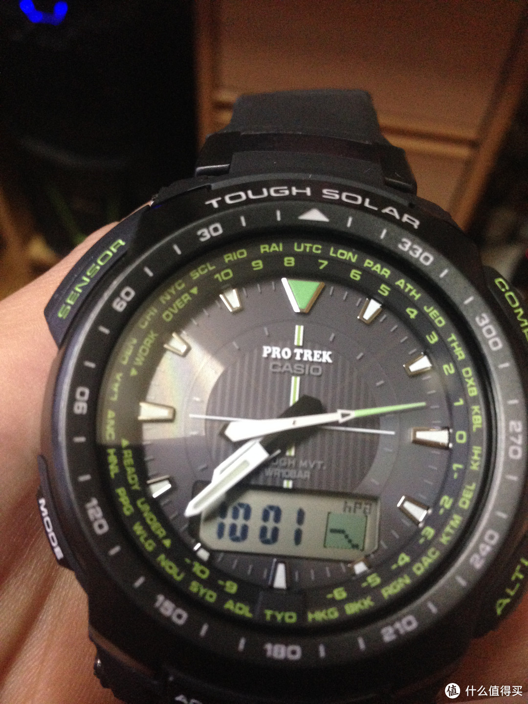 日亚 CASIO 卡西欧 PROTREK 登山系列 MULTIBAND 6 PRW-5100-1BJF 男款腕表