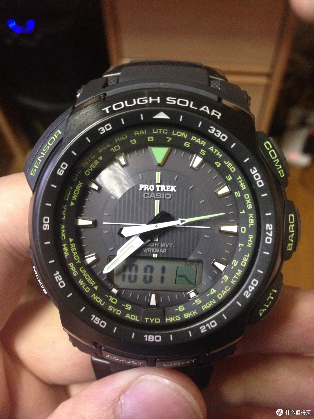 日亚 casio 卡西欧 protrek 登山系列 multiband 6 prw-5100-1bjf 男