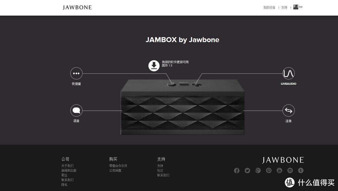 Jawbone 卓棒 JAMBOX 蓝牙无线便携音箱