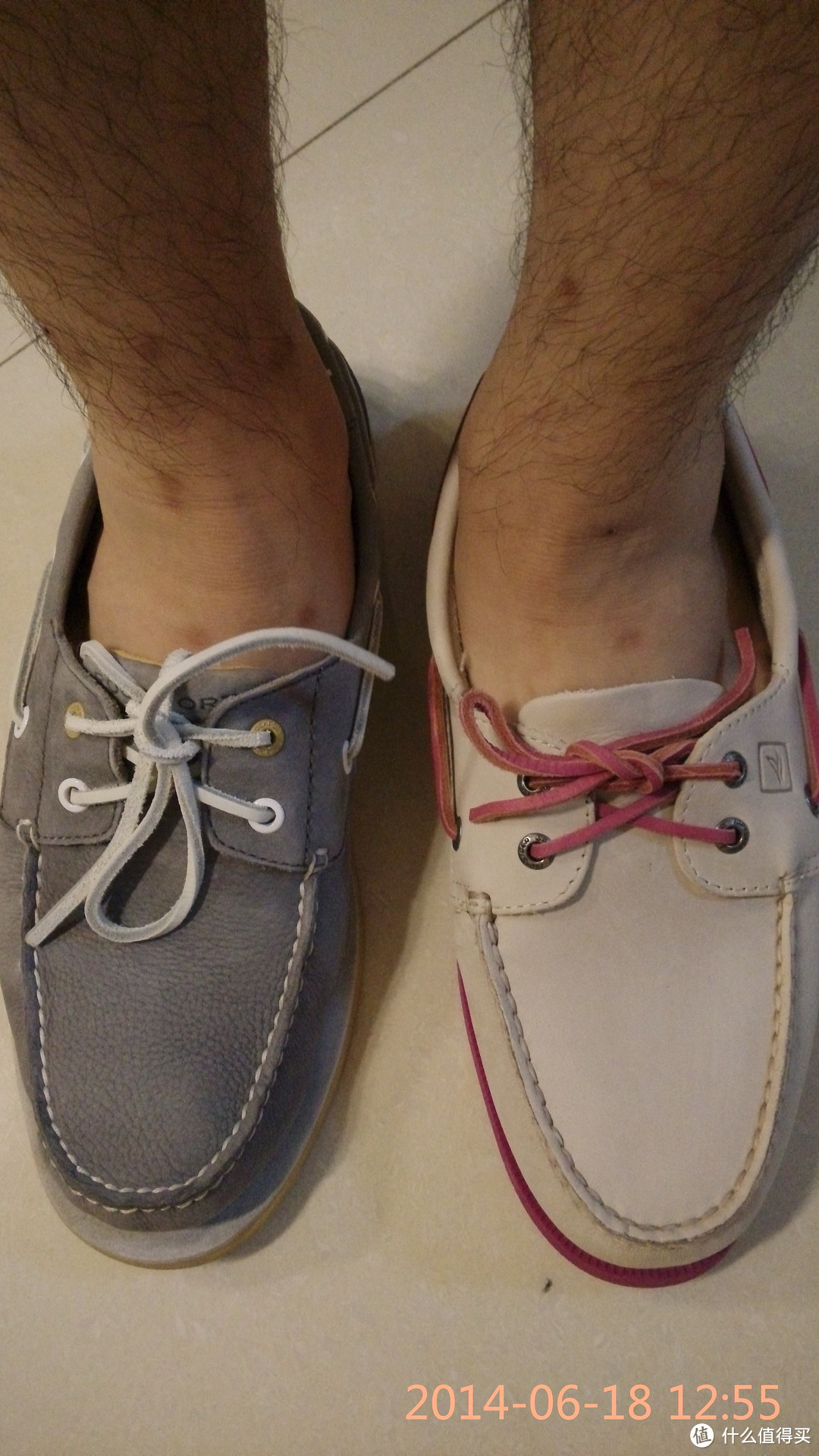 粉红边 Sperry Top-Sider A/O 2-Eye 男款船鞋，顺便谈谈鞋码