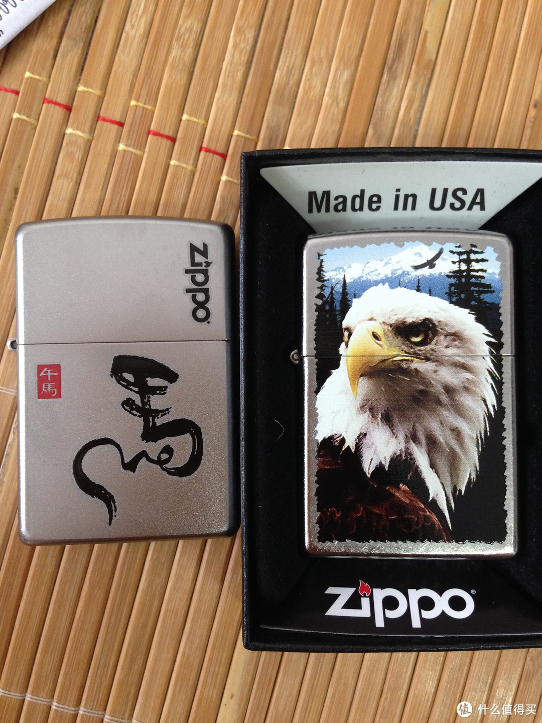 ZIPPO点燃的情怀：非抽烟爱好者的ZIPPO 生肖马精装版经典礼盒套装 & 白头鹰 28462 火机