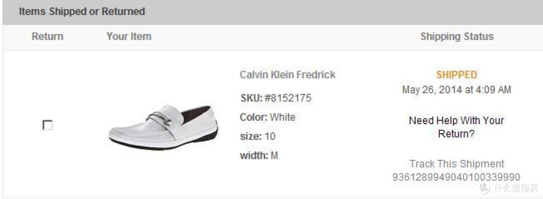 Calvin Klein CK Fredrick White 男款粒面皮船鞋