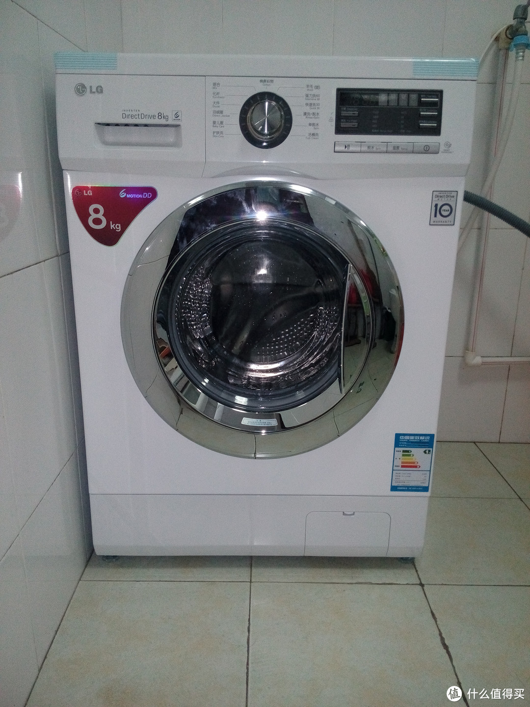 小小的幸福：刚需购入 LG WD-T12410D 8公斤 静音系列滚筒洗衣机