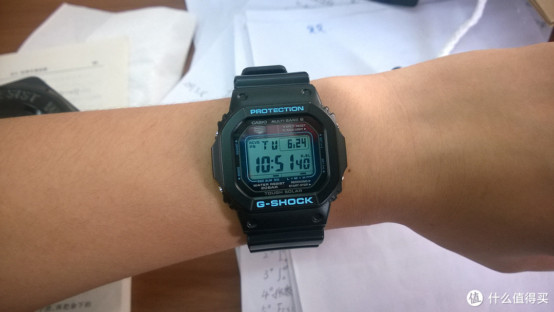 自豪之蓝：CASIO 卡西欧 G-SHOCK GW-M5610BA-1 男款腕表