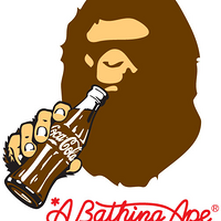A BATHING APE 携手可口可乐联名系列现身 大猩猩喝可乐