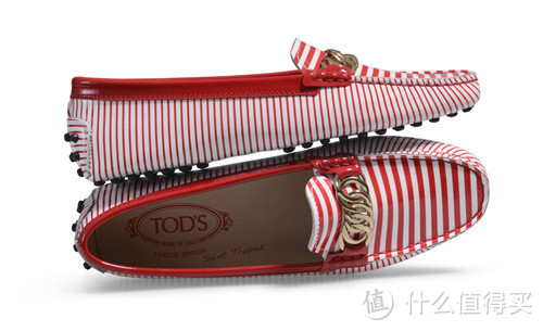 TOD'S 2014春夏限量款豆豆鞋7月上市 漆皮材质+海军条纹