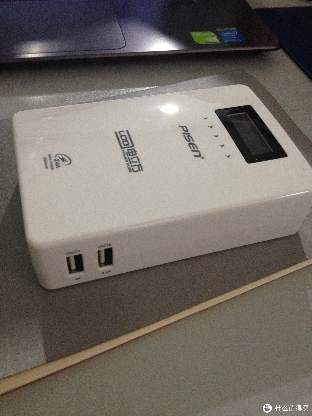PISEN 品胜 LCD电立方 (2.4A)  双USB移动电源 10000毫安
