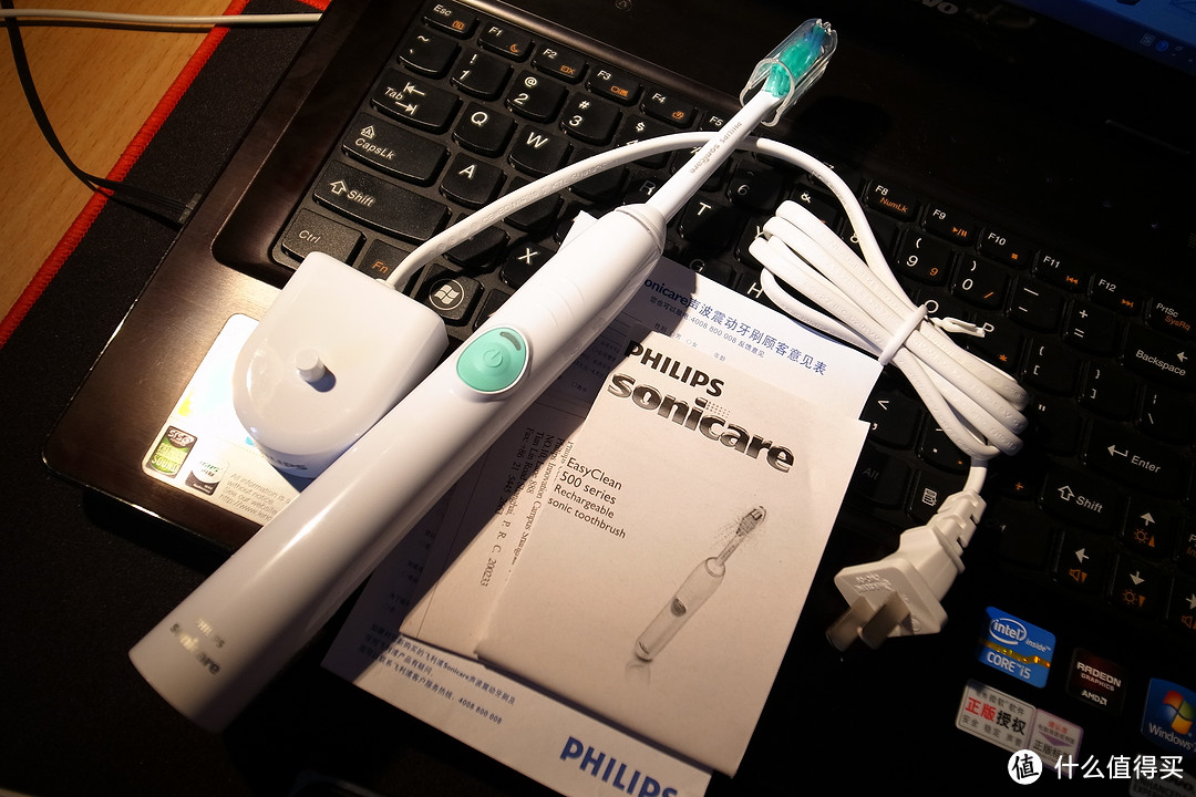 刷新刷牙体验：PHILIPS 飞利浦 HX6511 声波电动牙刷