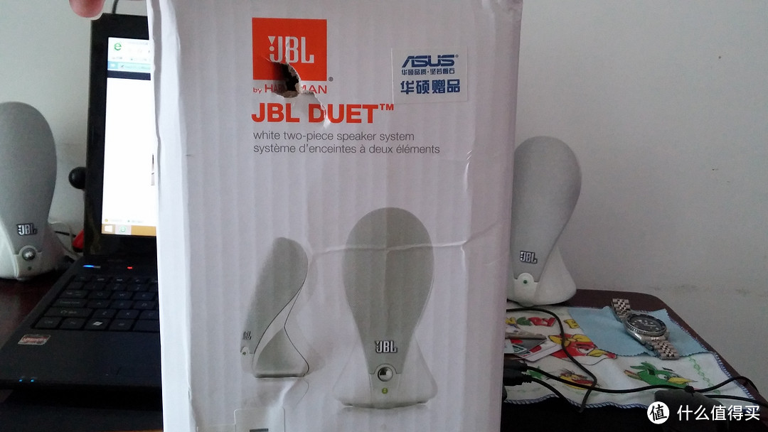 可能是最便宜的JBL：华硕赠品  JBL duet 立体声桌面电脑音箱