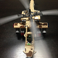 国产类乐高拼插玩具：开智 NO.84020 阿帕奇 直升机