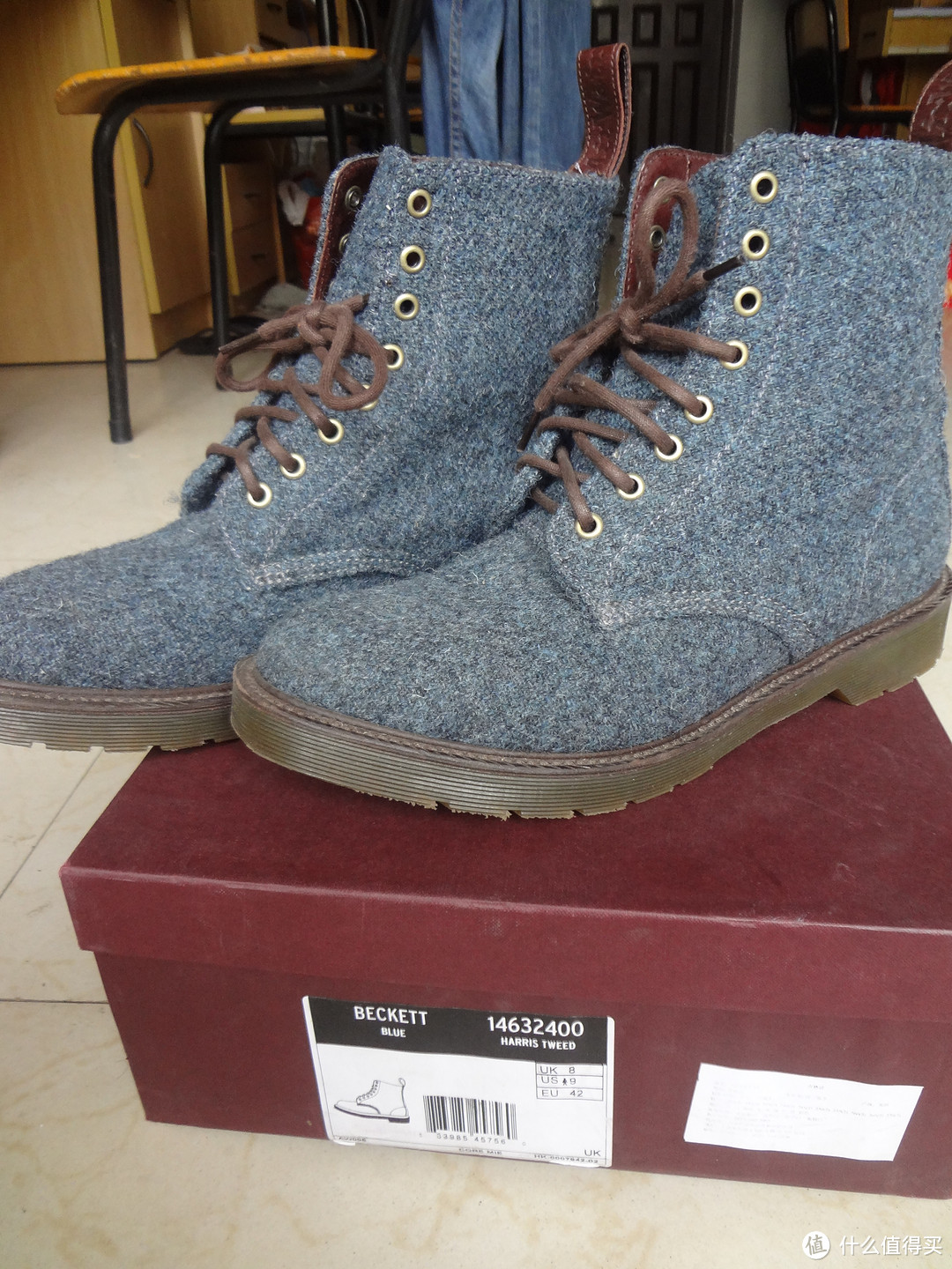 意外收获：Dr.martens x Harris Tweed 合作款 Beckett HARRIS TWEED 男士马丁靴