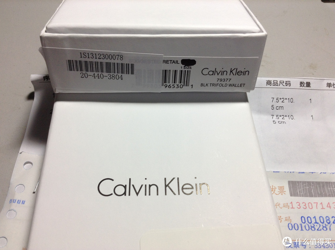 银泰入手 Calvin Klein CK 男士三折钱包