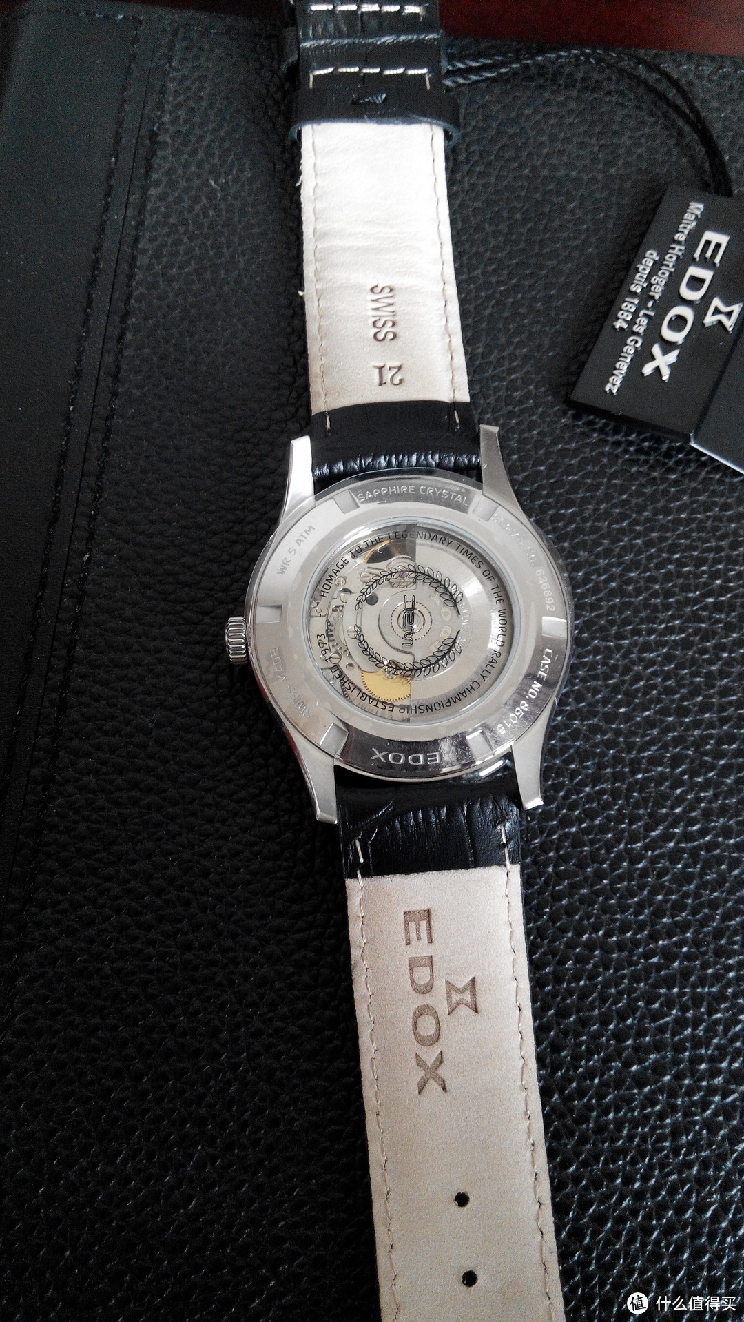 EDOX 依度 WRC Classic 系列 85015-3-AIN 男士机械腕表