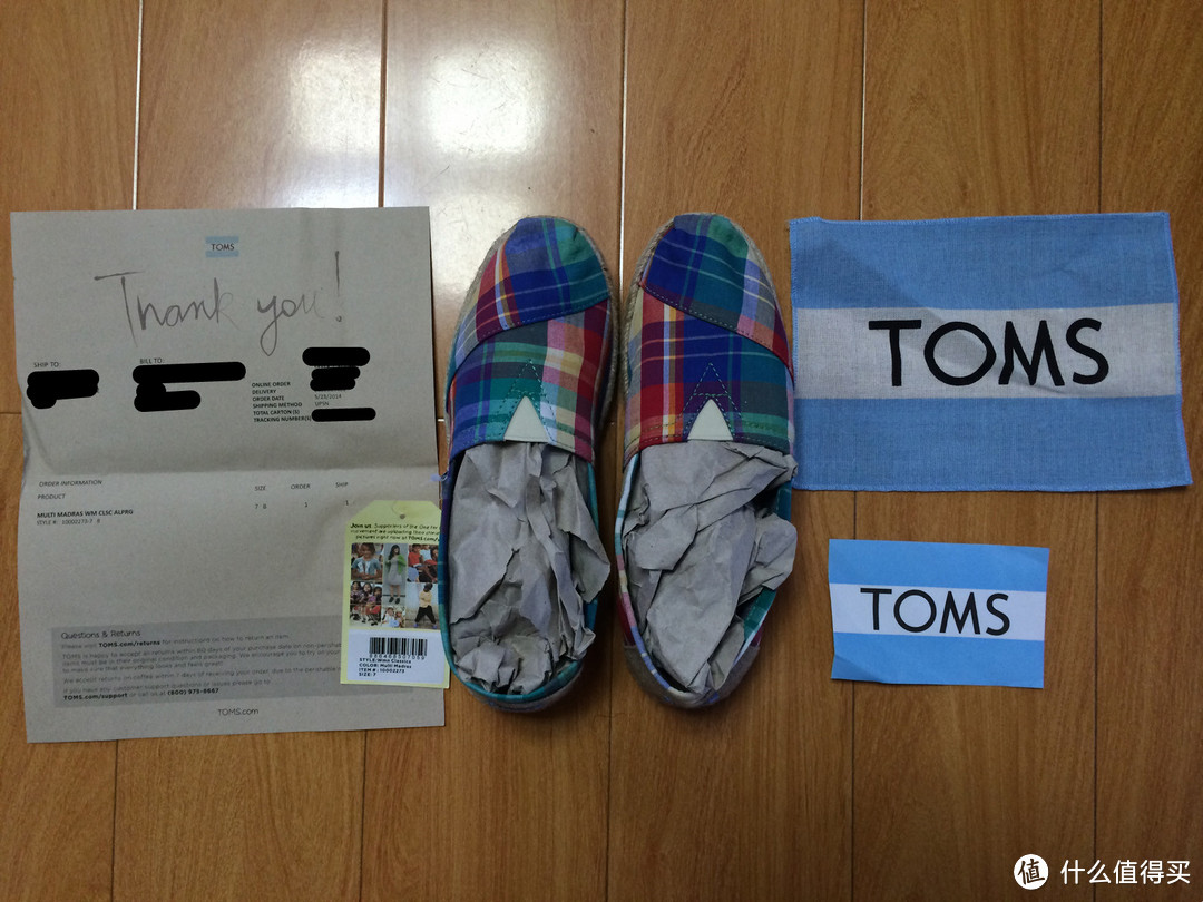 二胎麻麻新宠鞋：TOMS Multi Madras 经典款女士平底布鞋